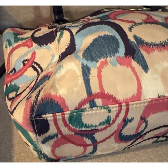COACH IKAT MULTICOLOR LARGE TOTE C1373-F24444 - Picture 6 of 14